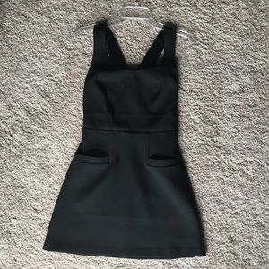 Express black cross back dress